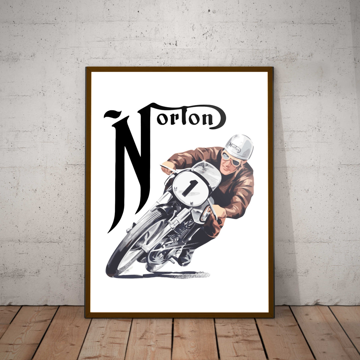 Norton Motorcycles Paper Poster