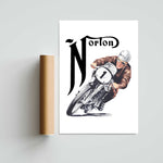 Norton Motorcycles Paper Poster