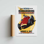 Nurburgring Grand Prix 1957 Fangio Paper Poster