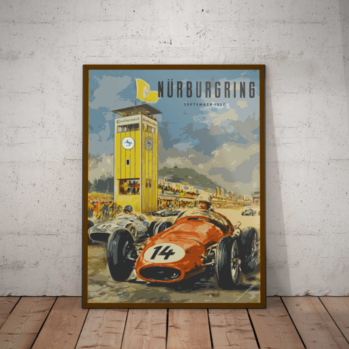 Nurburgring Grand Prix 1957 Paper Poster