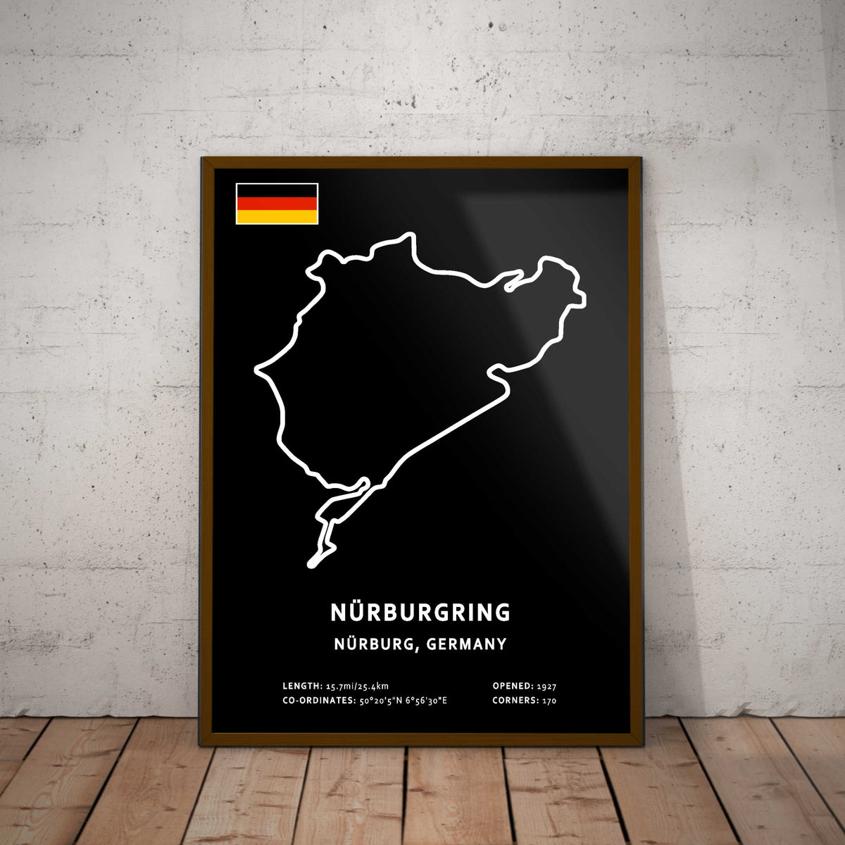 Nurburgring Circuit Paper Poster