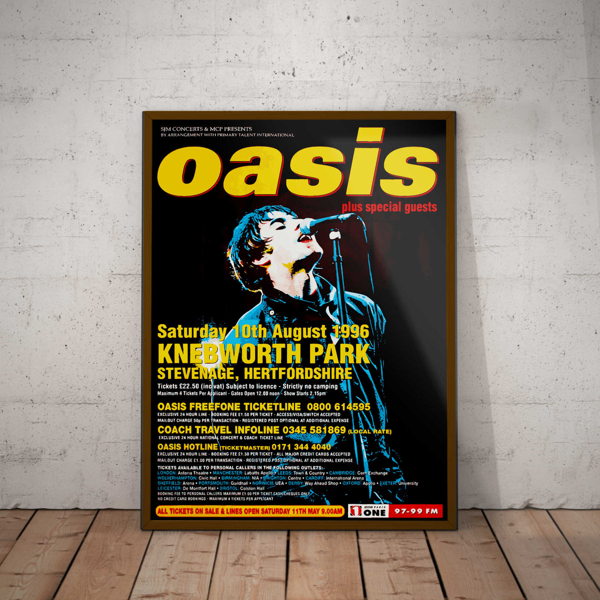 Oasis Knebworth Park 1996 Paper Poster