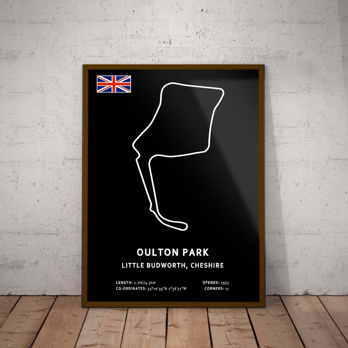 Oulton Park Circuit Paper Poster