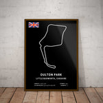 Oulton Park Circuit Paper Poster