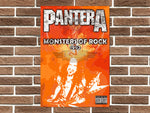 Pantera Monsters of Rock Metal Poster Sign