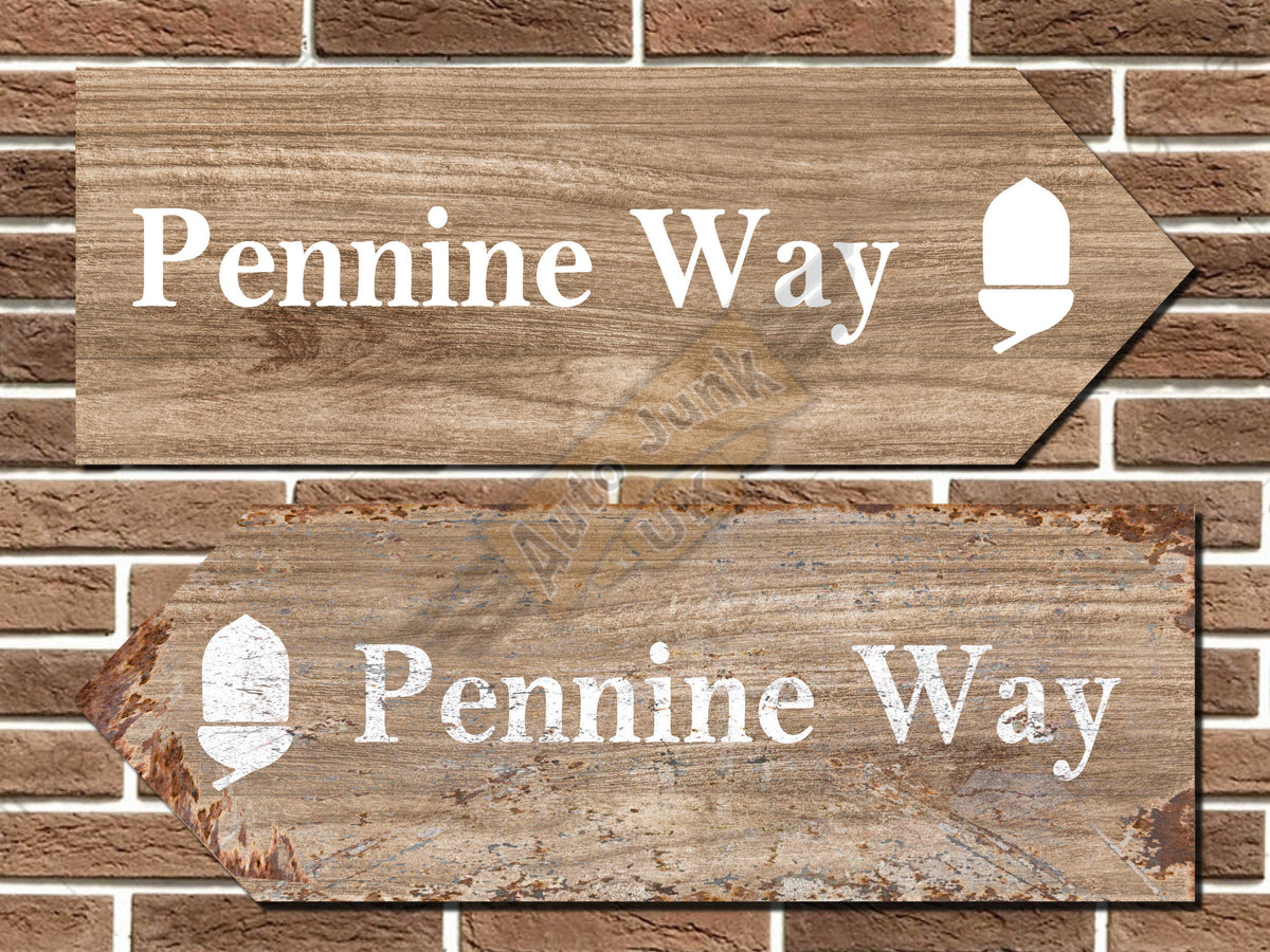 Pennine Way Metal Road Sign