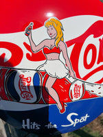 Pepsi Cola Enamel Sign