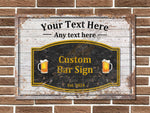 Personalised Bar Sign