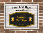Personalised Bar Sign