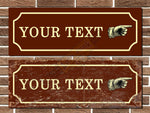 Personalised Vintage Style Finger Pointing Sign