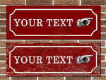 Personalised Vintage Style Finger Pointing Sign