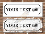 Personalised Vintage Style Finger Pointing Sign