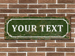 Personalised Vintage Style Metal Street Sign