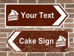 Personalised Cake Road Sign