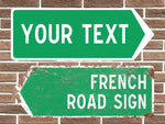 Personalised French Road Sign