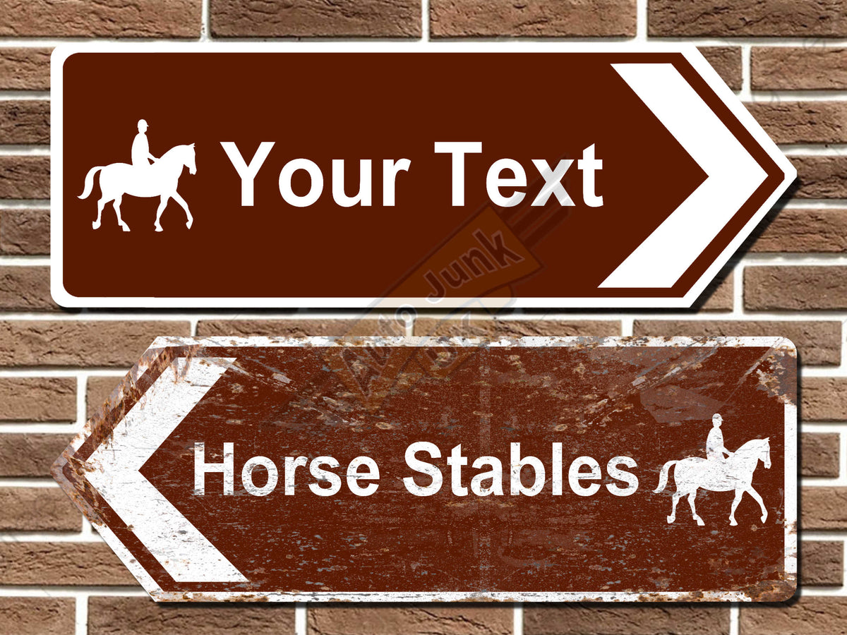 Personalised Horse Riding Road Sign