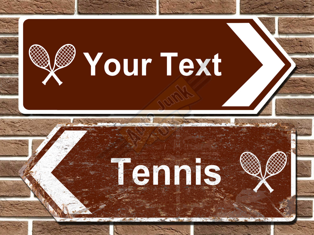 Personalised Tennis Road Sign