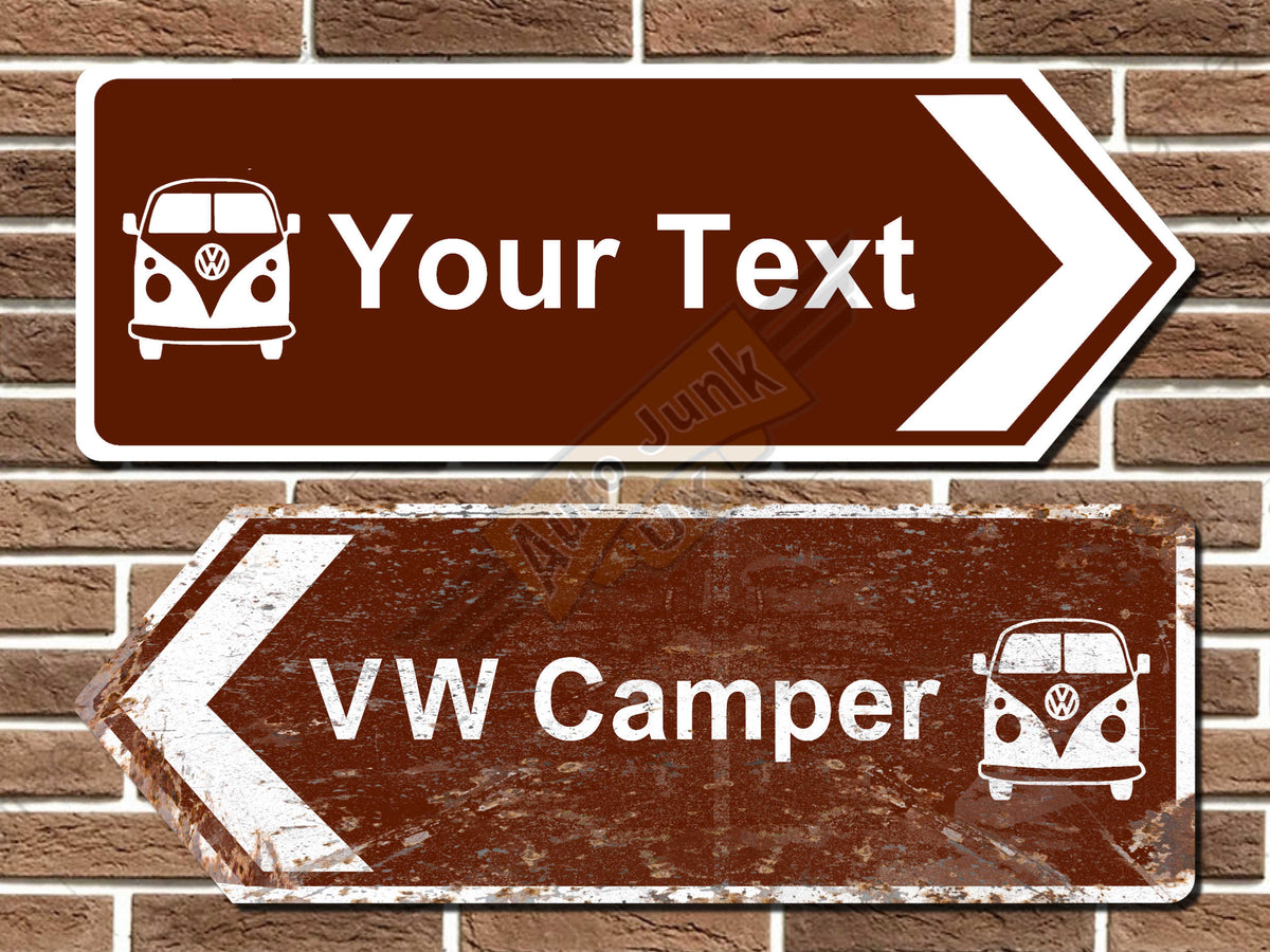 Personalised VW Camper Road Sign