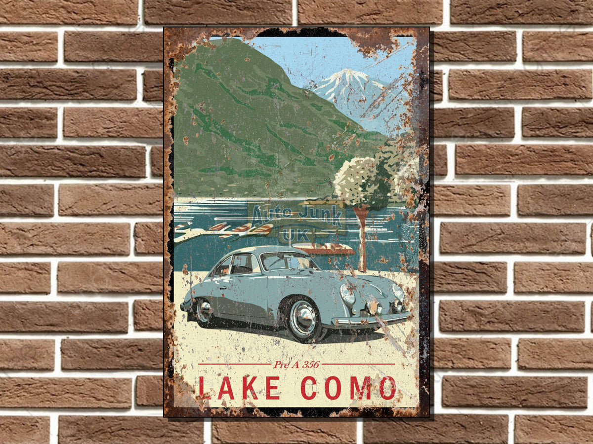 Lake Como Metal Sign