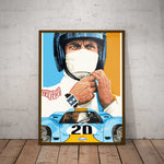 Porsche 917 Steve McQueen Paper Poster
