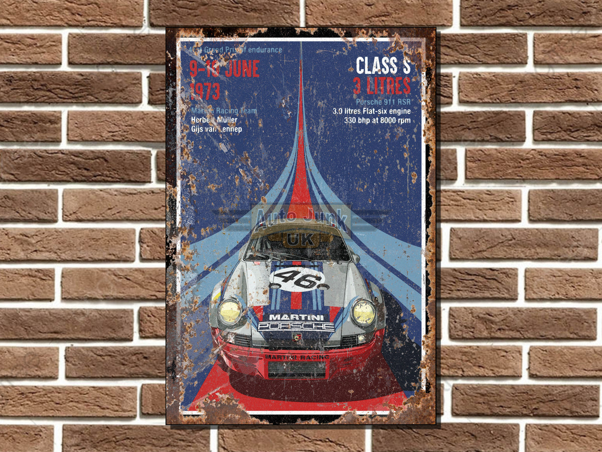 Porsche 911 RSR Metal Sign