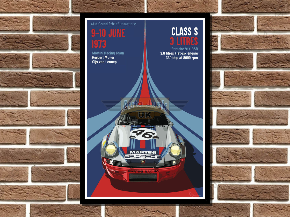 Porsche 911 RSR Metal Sign