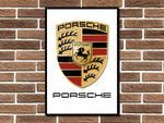 Porsche Crest Logo Metal Sign