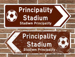 Principality Stadium Football Metal Road Sign