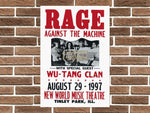 Rage Against the Machine Metal Poster Sign