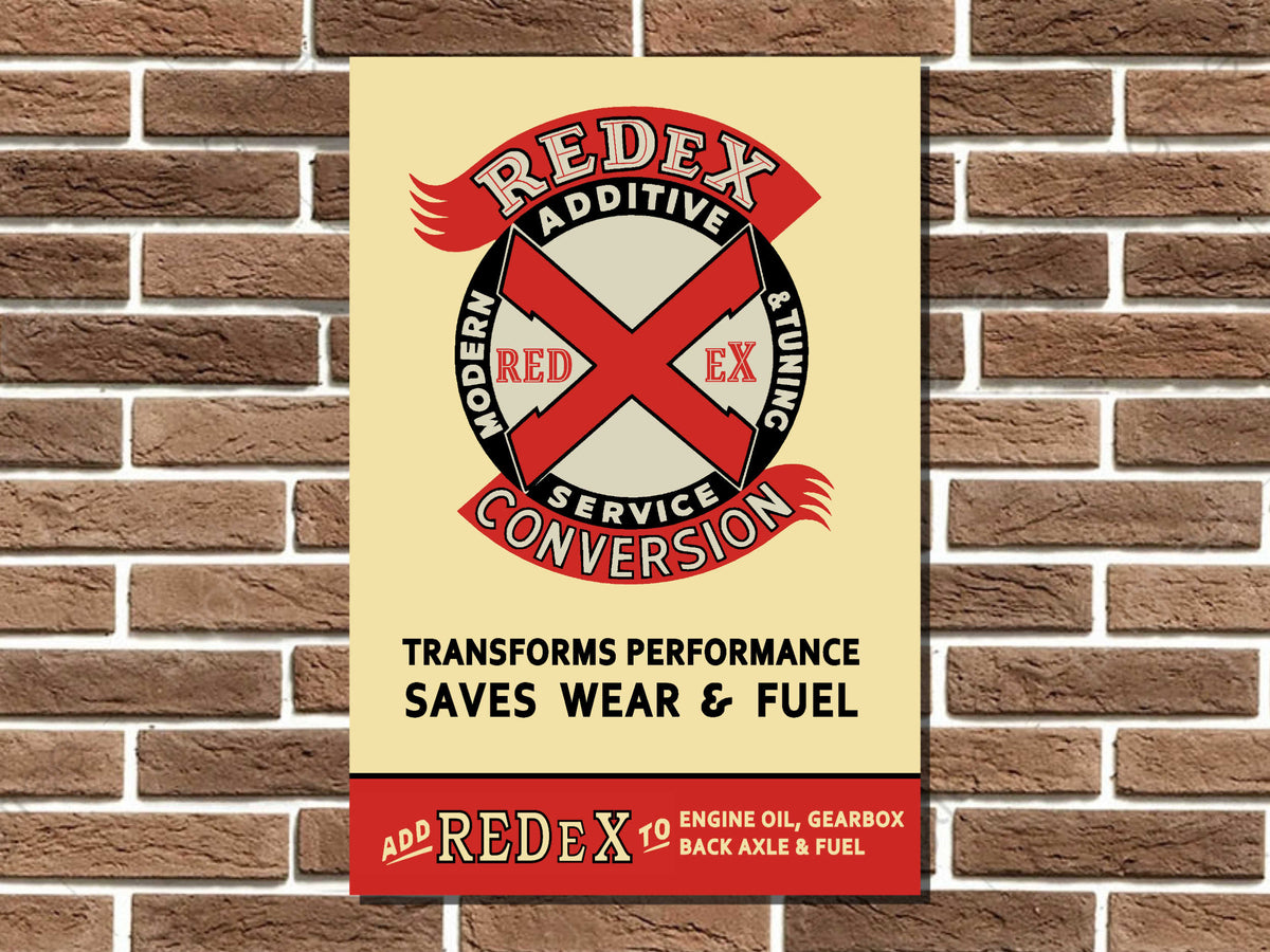 Redex Additive Metal Sign