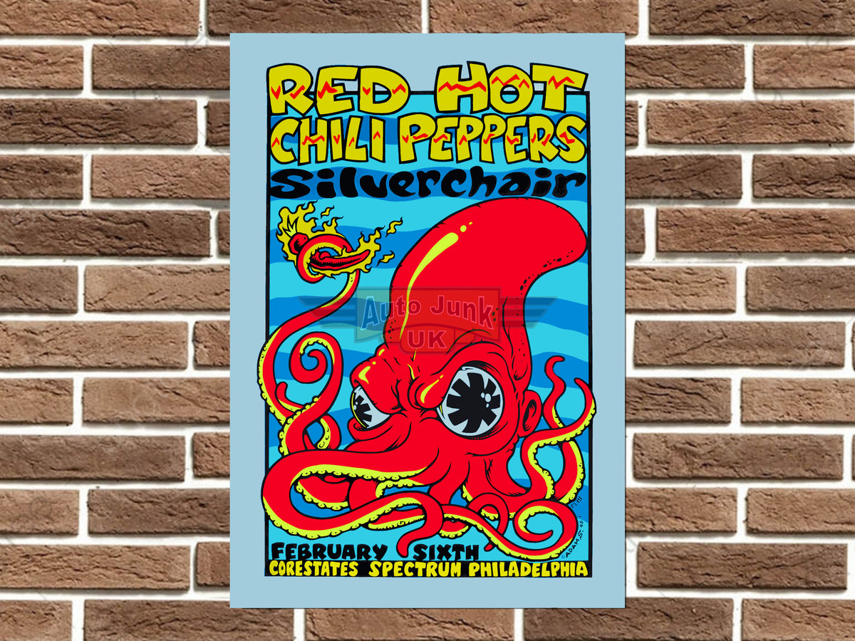 Red Hot Chili Peppers Silverchair Metal Poster Sign