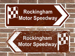 Rockingham Motor Speedway Metal Road Sign