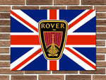Rover Union Jack Metal Sign