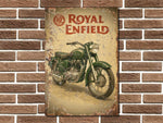Royal Enfield Metal Sign