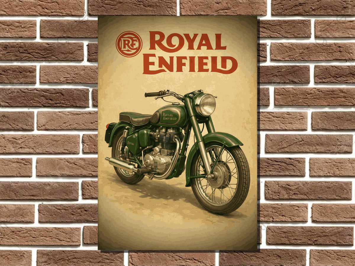 Royal Enfield Metal Sign
