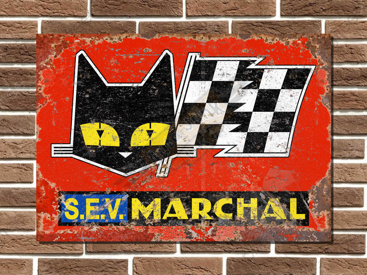 SEV Marchal Metal Sign
