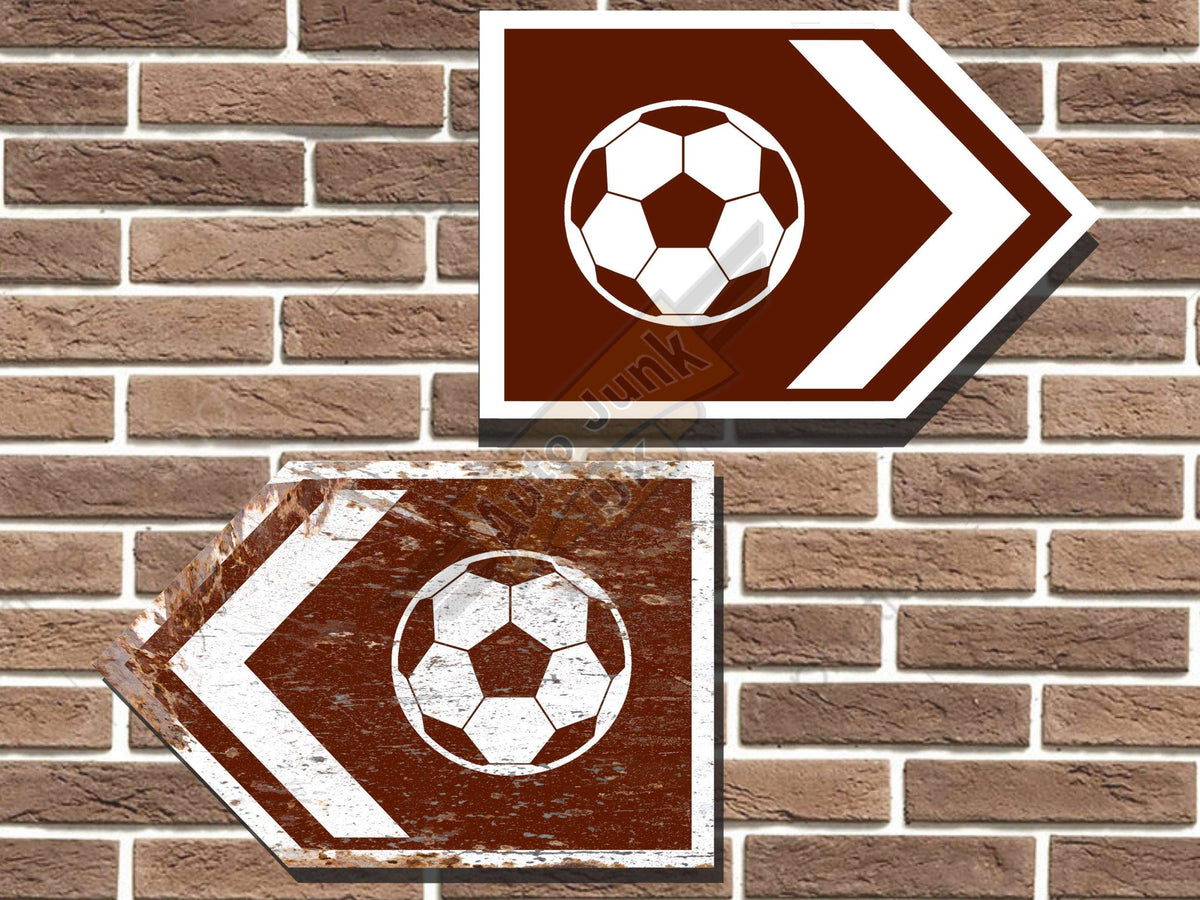 Football Stadium Symbol Short Tourist Road Sign