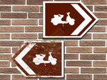 Scooter Symbol Short Tourist Road Sign