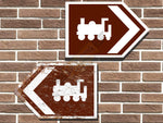 Train Symbol Short Tourist Road Sign