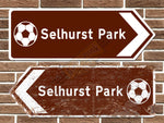 Selhurst Park Football Ground Metal Road Sign
