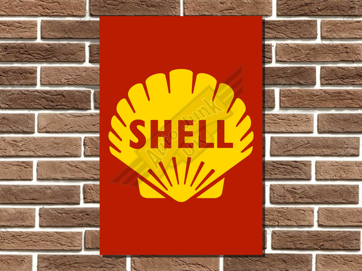 Shell Metal Sign
