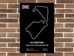 Silverstone Circuit Layout Metal Sign