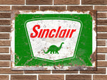 Sinclair Dino Metal Sign
