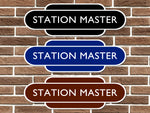 Station Master Railway Totem Sign