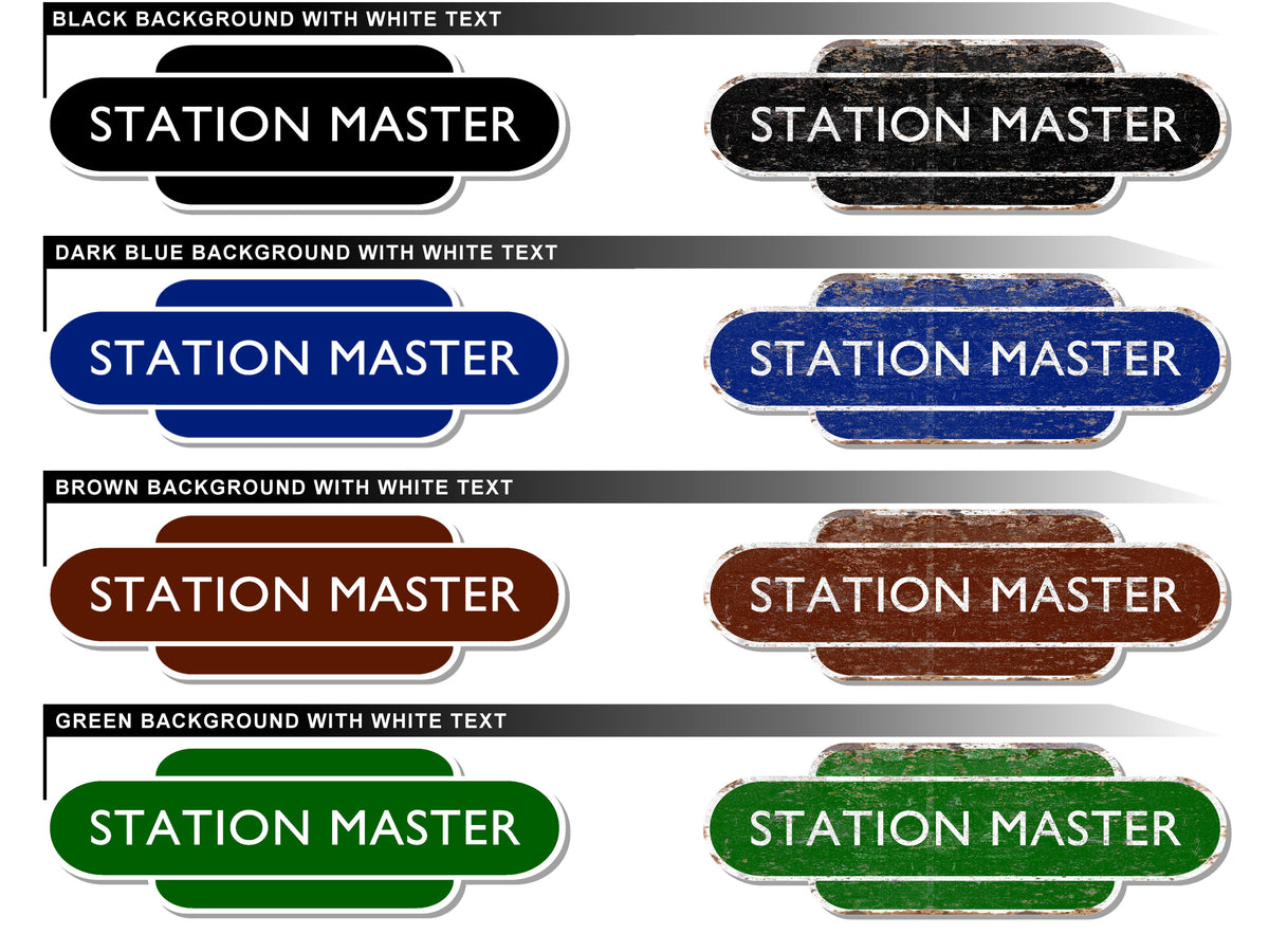 Personalised Railway Totem Sign