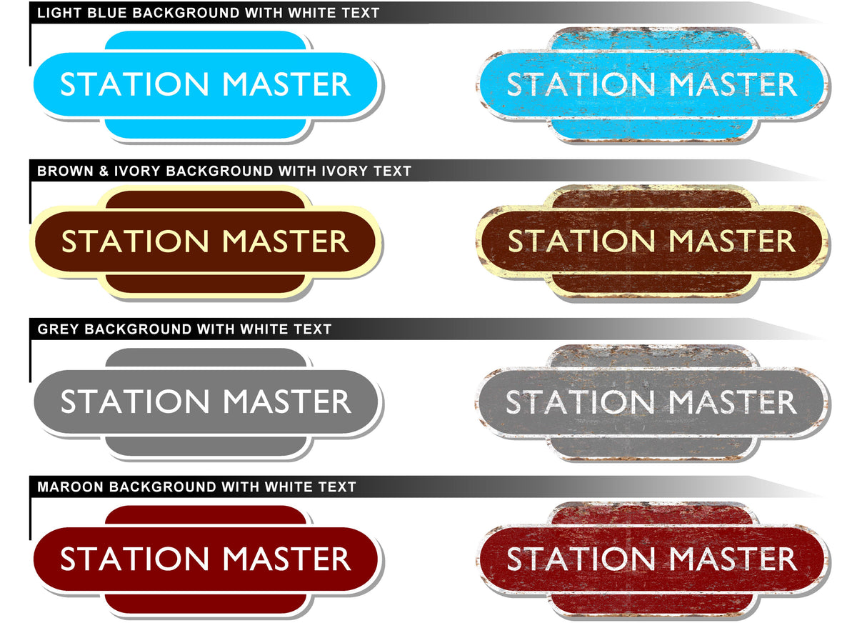 Personalised Railway Totem Sign