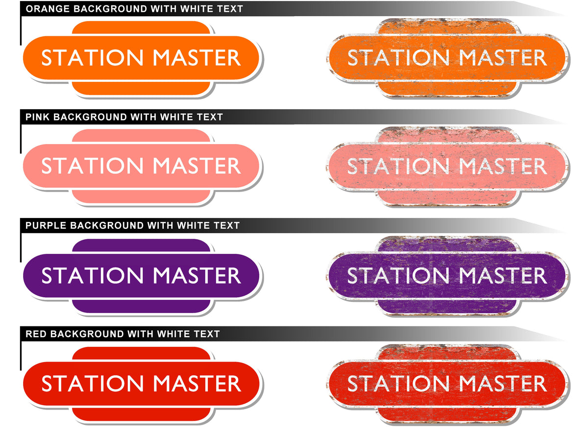 Personalised Railway Totem Sign