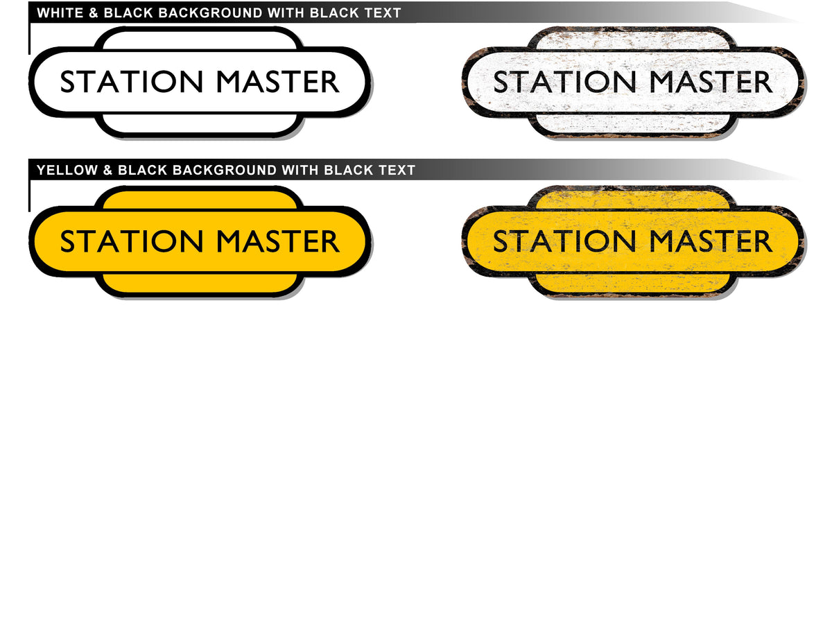 Personalised Railway Totem Sign