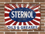 Sternol Oils & Greases Metal Sign