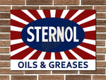 Sternol Oils & Greases Metal Sign